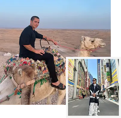 Zak Longo, Miami entrepreneur and CEO of Travly, traveling abroad